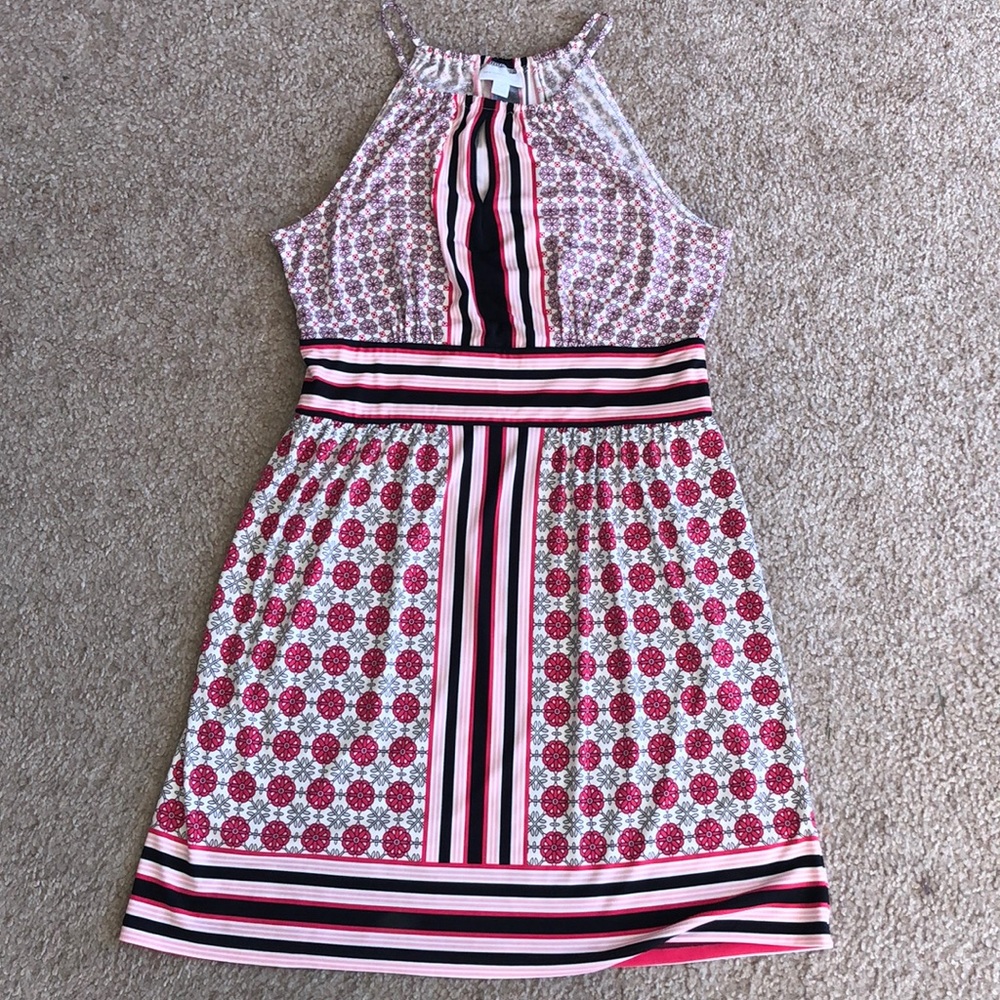 Pink, black  dress from New York and Company